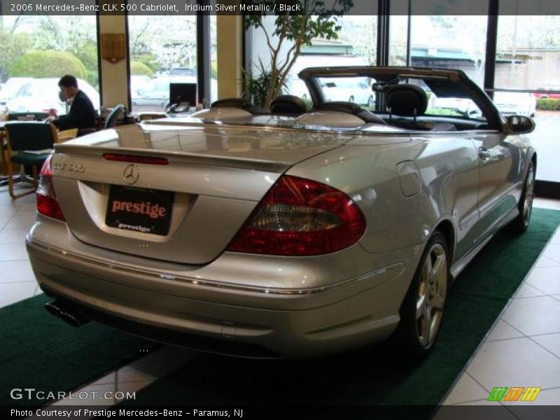 Iridium Silver Metallic / Black 2006 Mercedes-Benz CLK 500 Cabriolet