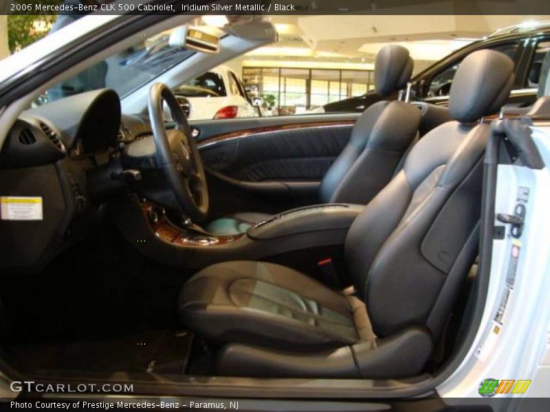 Iridium Silver Metallic / Black 2006 Mercedes-Benz CLK 500 Cabriolet