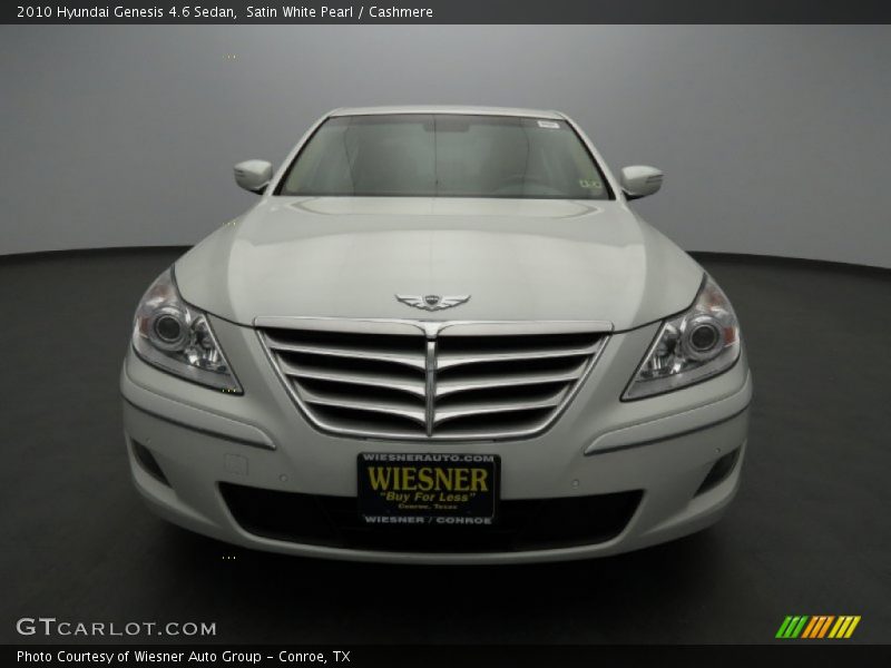 Satin White Pearl / Cashmere 2010 Hyundai Genesis 4.6 Sedan