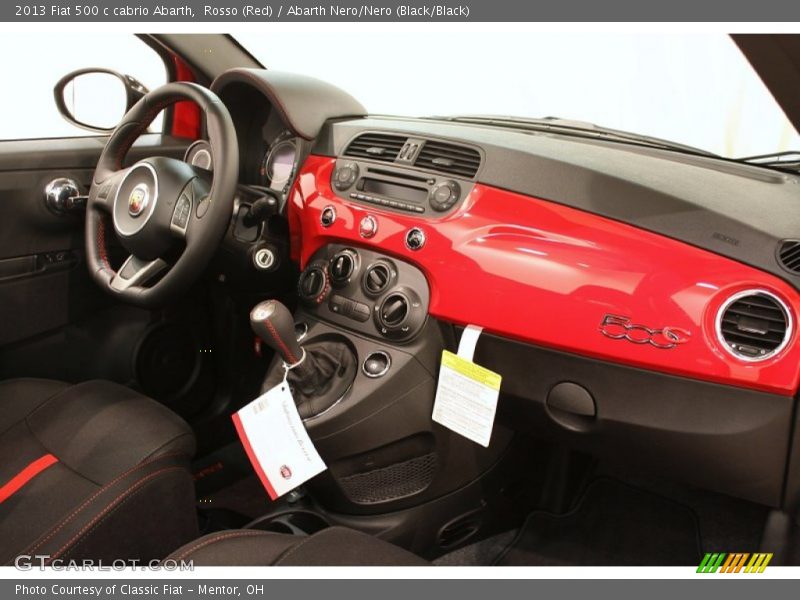 Dashboard of 2013 500 c cabrio Abarth