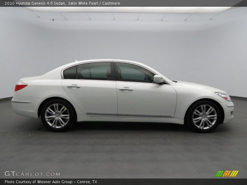Satin White Pearl / Cashmere 2010 Hyundai Genesis 4.6 Sedan