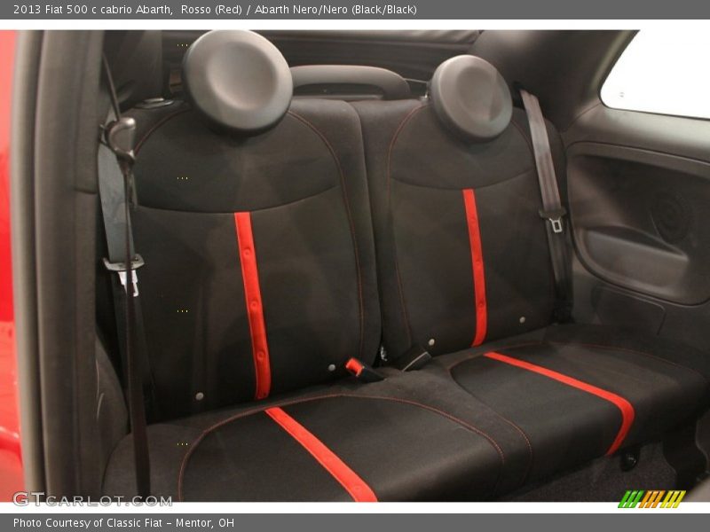 Rear Seat of 2013 500 c cabrio Abarth