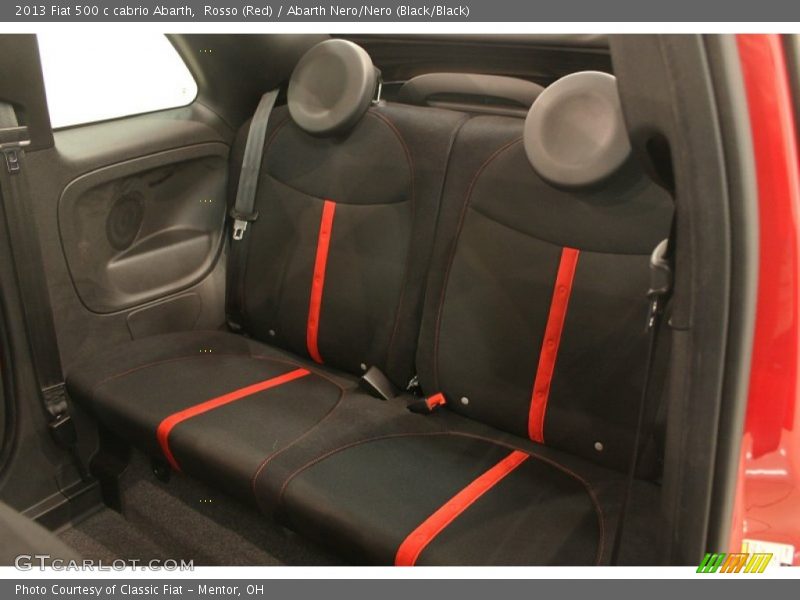Rear Seat of 2013 500 c cabrio Abarth