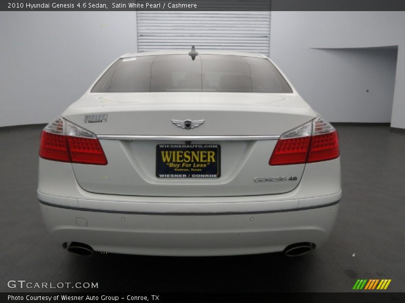 Satin White Pearl / Cashmere 2010 Hyundai Genesis 4.6 Sedan