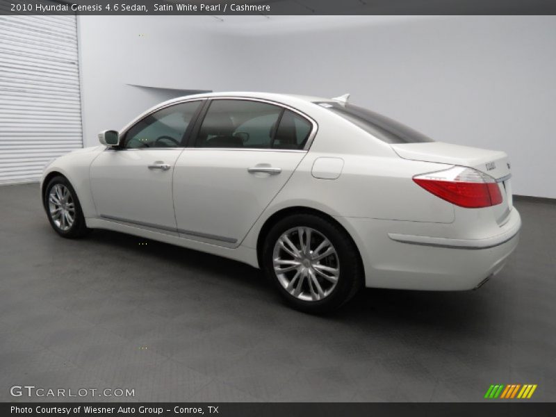 Satin White Pearl / Cashmere 2010 Hyundai Genesis 4.6 Sedan
