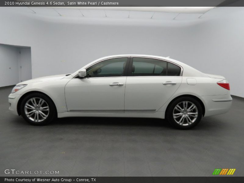 Satin White Pearl / Cashmere 2010 Hyundai Genesis 4.6 Sedan