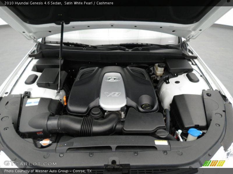 Satin White Pearl / Cashmere 2010 Hyundai Genesis 4.6 Sedan