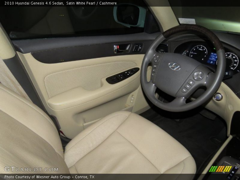 Satin White Pearl / Cashmere 2010 Hyundai Genesis 4.6 Sedan