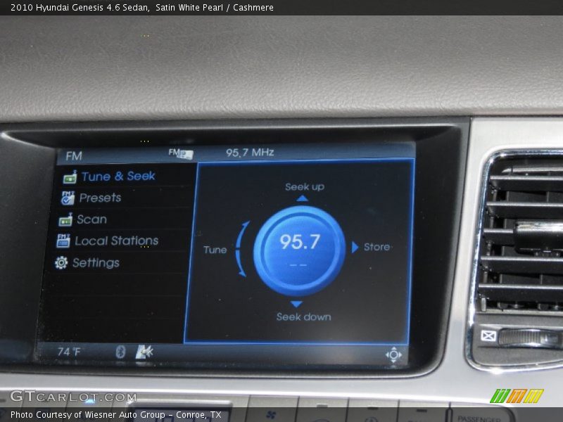 Satin White Pearl / Cashmere 2010 Hyundai Genesis 4.6 Sedan