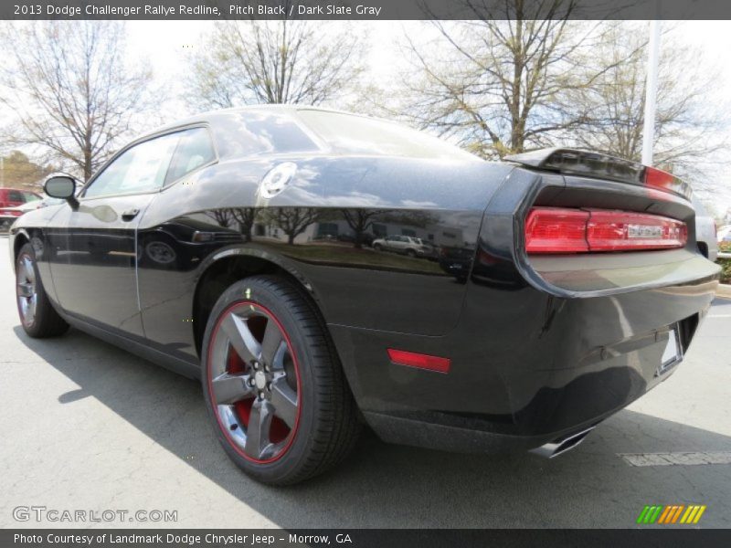 Pitch Black / Dark Slate Gray 2013 Dodge Challenger Rallye Redline