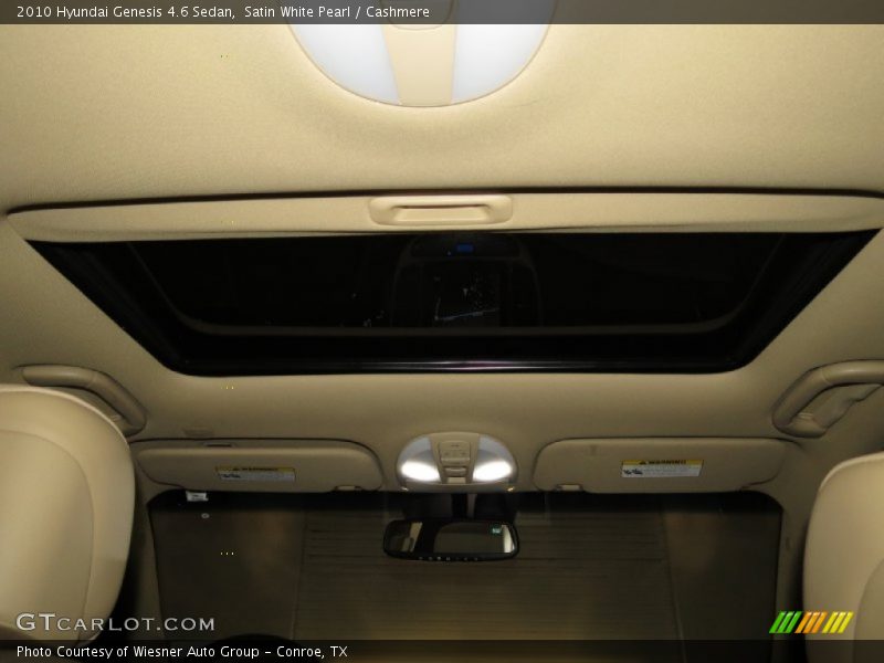 Satin White Pearl / Cashmere 2010 Hyundai Genesis 4.6 Sedan