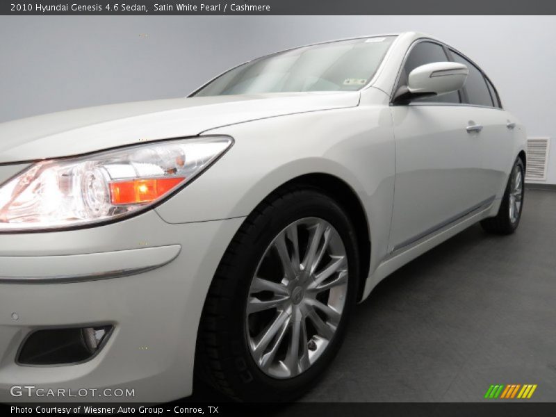 Satin White Pearl / Cashmere 2010 Hyundai Genesis 4.6 Sedan