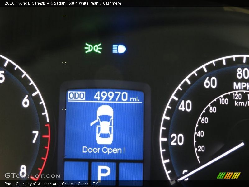 Satin White Pearl / Cashmere 2010 Hyundai Genesis 4.6 Sedan
