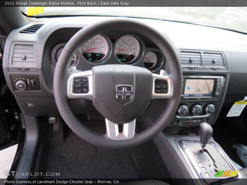 Pitch Black / Dark Slate Gray 2013 Dodge Challenger Rallye Redline