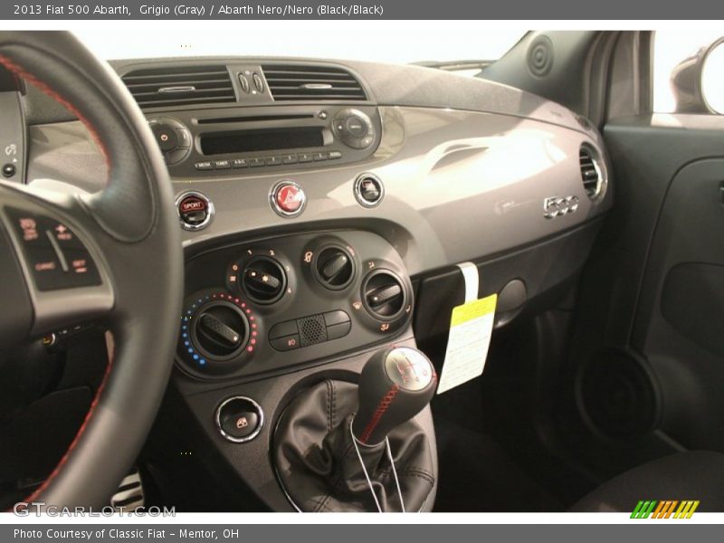 Grigio (Gray) / Abarth Nero/Nero (Black/Black) 2013 Fiat 500 Abarth