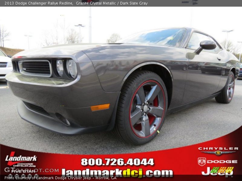 Granite Crystal Metallic / Dark Slate Gray 2013 Dodge Challenger Rallye Redline