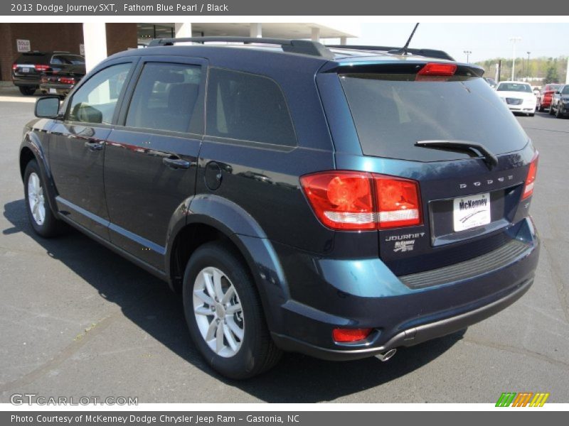 Fathom Blue Pearl / Black 2013 Dodge Journey SXT