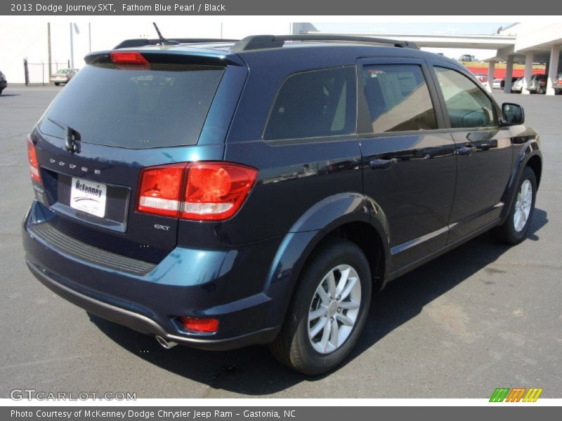 Fathom Blue Pearl / Black 2013 Dodge Journey SXT