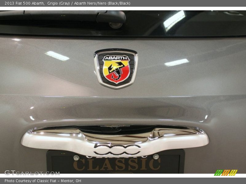 Grigio (Gray) / Abarth Nero/Nero (Black/Black) 2013 Fiat 500 Abarth