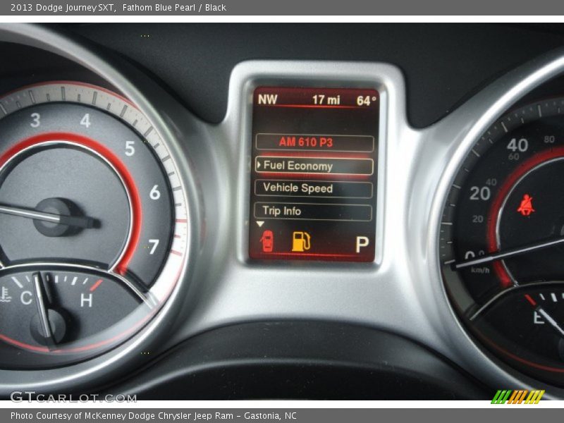 Fathom Blue Pearl / Black 2013 Dodge Journey SXT