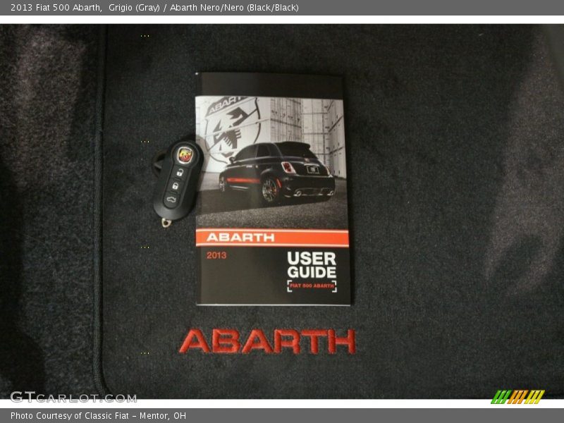 Grigio (Gray) / Abarth Nero/Nero (Black/Black) 2013 Fiat 500 Abarth