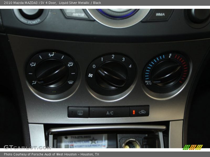 Liquid Silver Metallic / Black 2010 Mazda MAZDA3 i SV 4 Door
