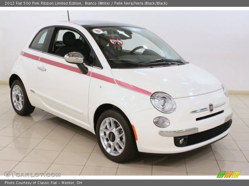 Front 3/4 View of 2012 500 Pink Ribbon Limited Edition