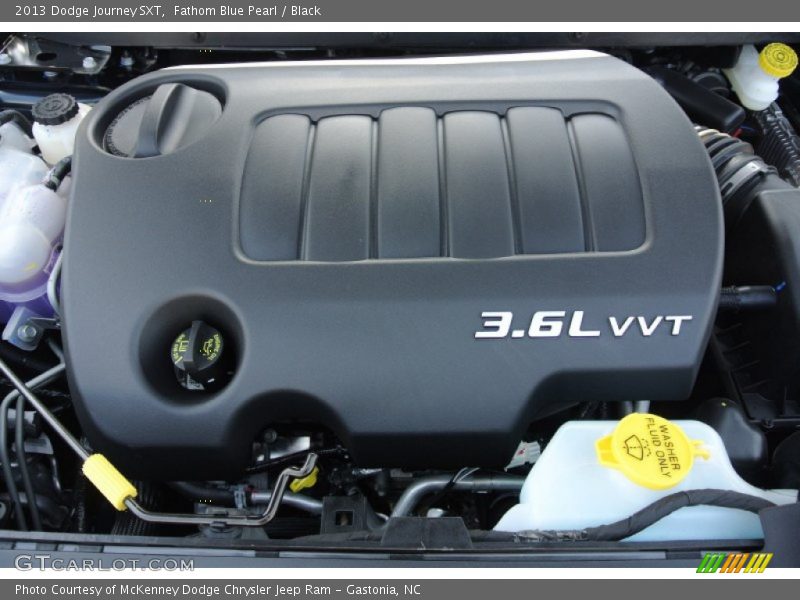 Fathom Blue Pearl / Black 2013 Dodge Journey SXT