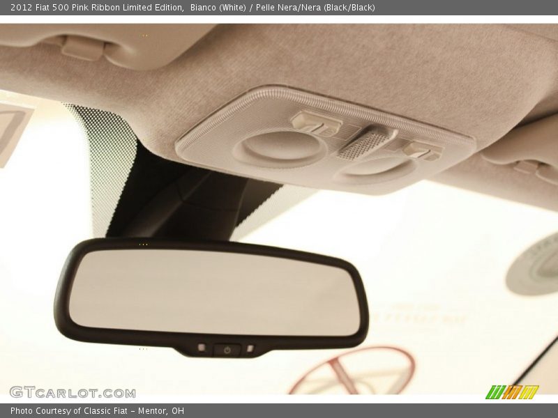 Bianco (White) / Pelle Nera/Nera (Black/Black) 2012 Fiat 500 Pink Ribbon Limited Edition