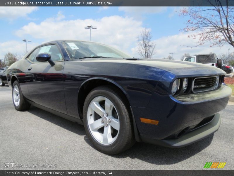 Jazz Blue Pearl / Dark Slate Gray 2013 Dodge Challenger SXT