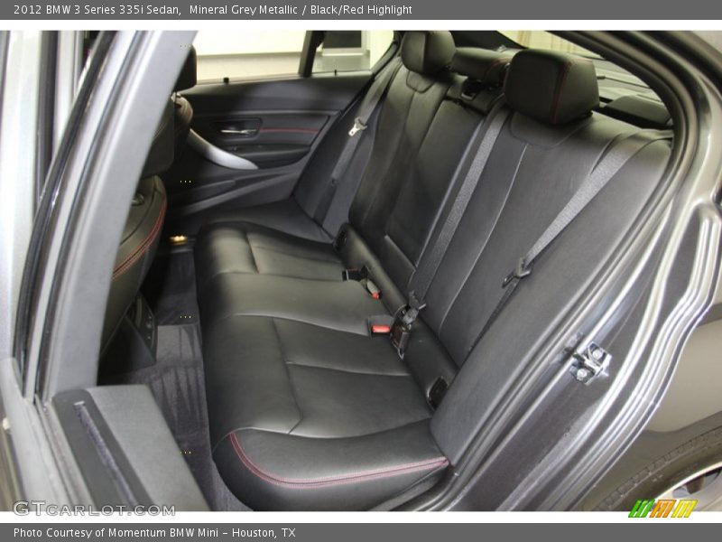 Rear Seat of 2012 3 Series 335i Sedan