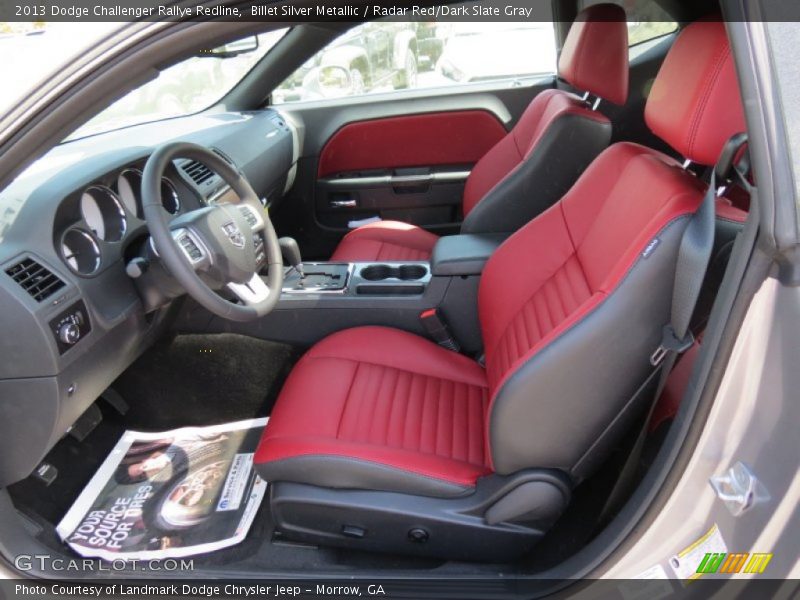  2013 Challenger Rallye Redline Radar Red/Dark Slate Gray Interior