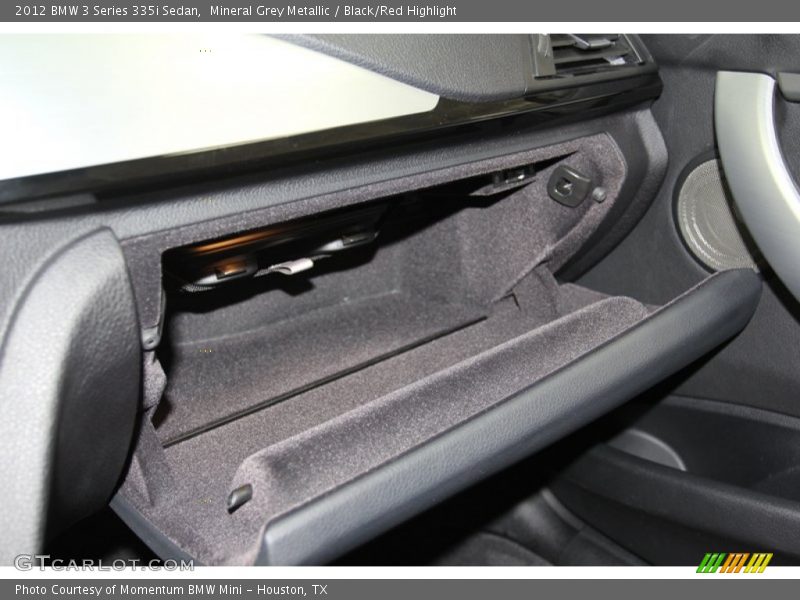 Mineral Grey Metallic / Black/Red Highlight 2012 BMW 3 Series 335i Sedan