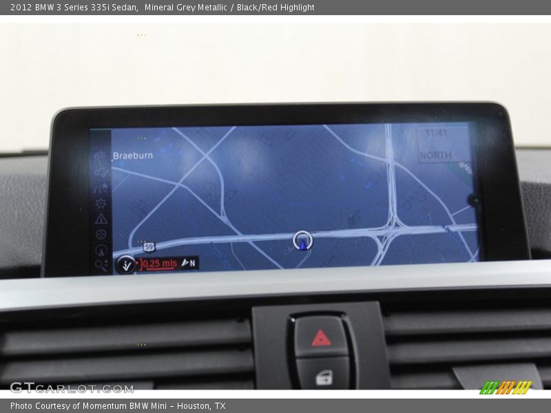 Mineral Grey Metallic / Black/Red Highlight 2012 BMW 3 Series 335i Sedan