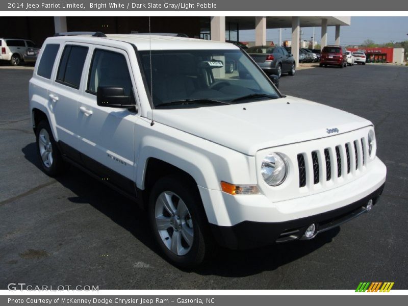 Bright White / Dark Slate Gray/Light Pebble 2014 Jeep Patriot Limited