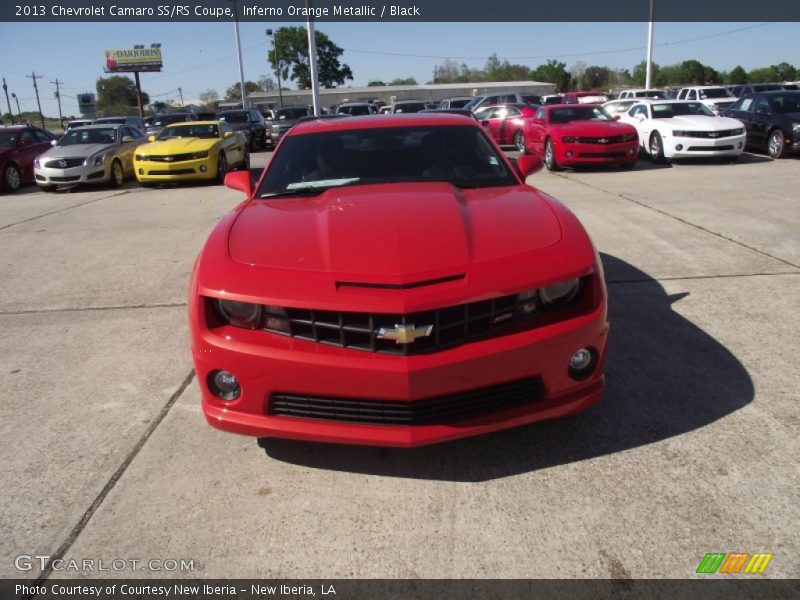 Inferno Orange Metallic / Black 2013 Chevrolet Camaro SS/RS Coupe