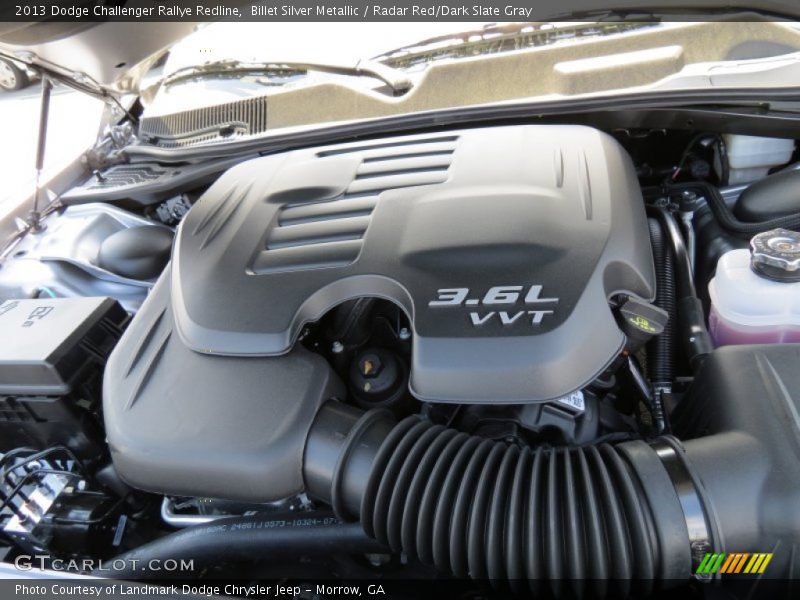 Billet Silver Metallic / Radar Red/Dark Slate Gray 2013 Dodge Challenger Rallye Redline