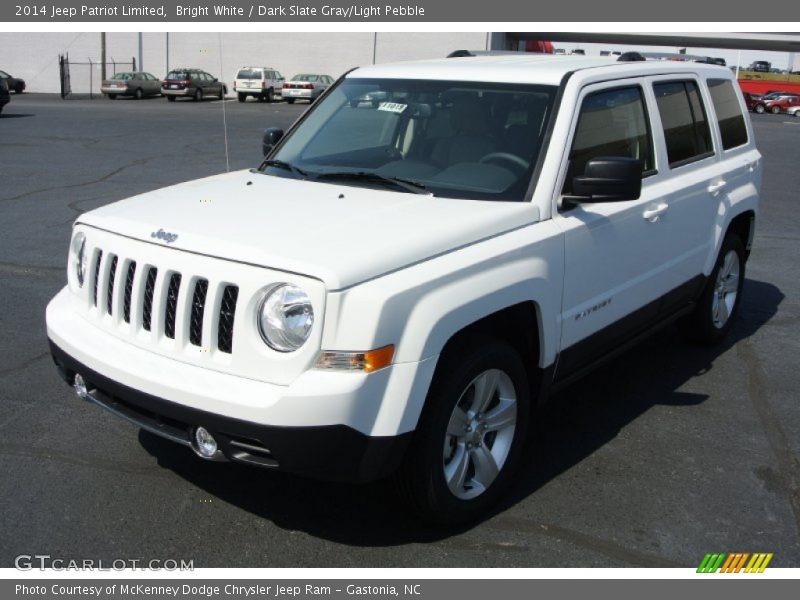 Bright White / Dark Slate Gray/Light Pebble 2014 Jeep Patriot Limited