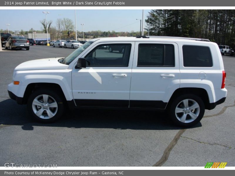 Bright White / Dark Slate Gray/Light Pebble 2014 Jeep Patriot Limited