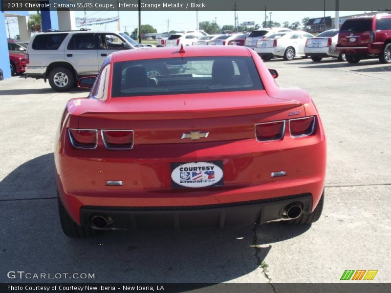 Inferno Orange Metallic / Black 2013 Chevrolet Camaro SS/RS Coupe