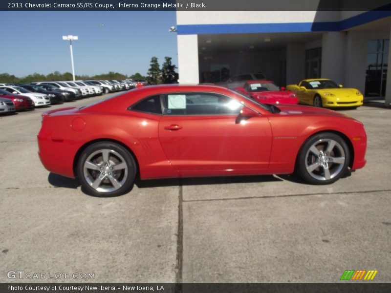 Inferno Orange Metallic / Black 2013 Chevrolet Camaro SS/RS Coupe