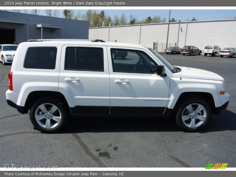 Bright White / Dark Slate Gray/Light Pebble 2014 Jeep Patriot Limited