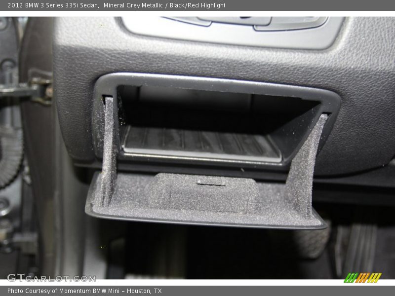 Mineral Grey Metallic / Black/Red Highlight 2012 BMW 3 Series 335i Sedan
