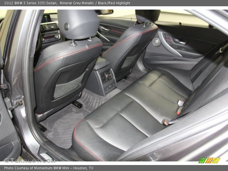 Rear Seat of 2012 3 Series 335i Sedan