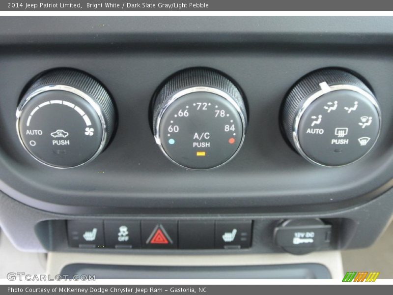 Bright White / Dark Slate Gray/Light Pebble 2014 Jeep Patriot Limited