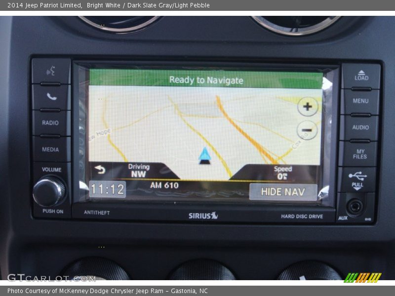 Bright White / Dark Slate Gray/Light Pebble 2014 Jeep Patriot Limited