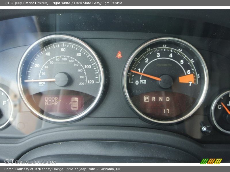 Bright White / Dark Slate Gray/Light Pebble 2014 Jeep Patriot Limited