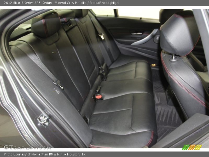 Rear Seat of 2012 3 Series 335i Sedan