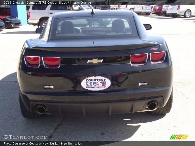 Black / Inferno Orange 2013 Chevrolet Camaro SS/RS Coupe