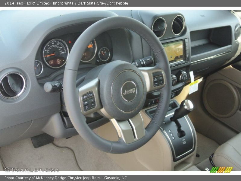 Bright White / Dark Slate Gray/Light Pebble 2014 Jeep Patriot Limited